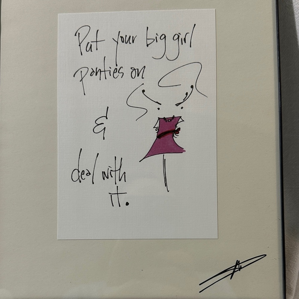 Mary Phillips Designs Framed Print and Magnetic Notepad Set